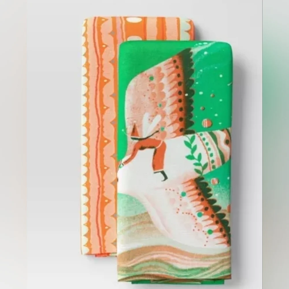 2pc Lisk Feng Christmas Design Kitchen Towel - Wondershop Target Holiday